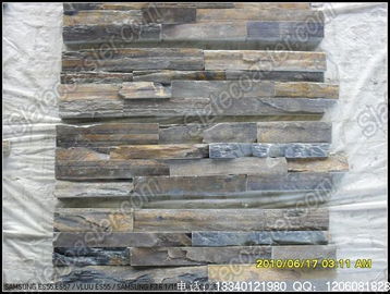 銹色板巖文化石毛邊條 建筑裝飾的自然美學